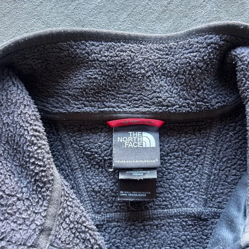 The North Face Jacket Size Medium Gray‎ Full Zip Fleece Outdoor